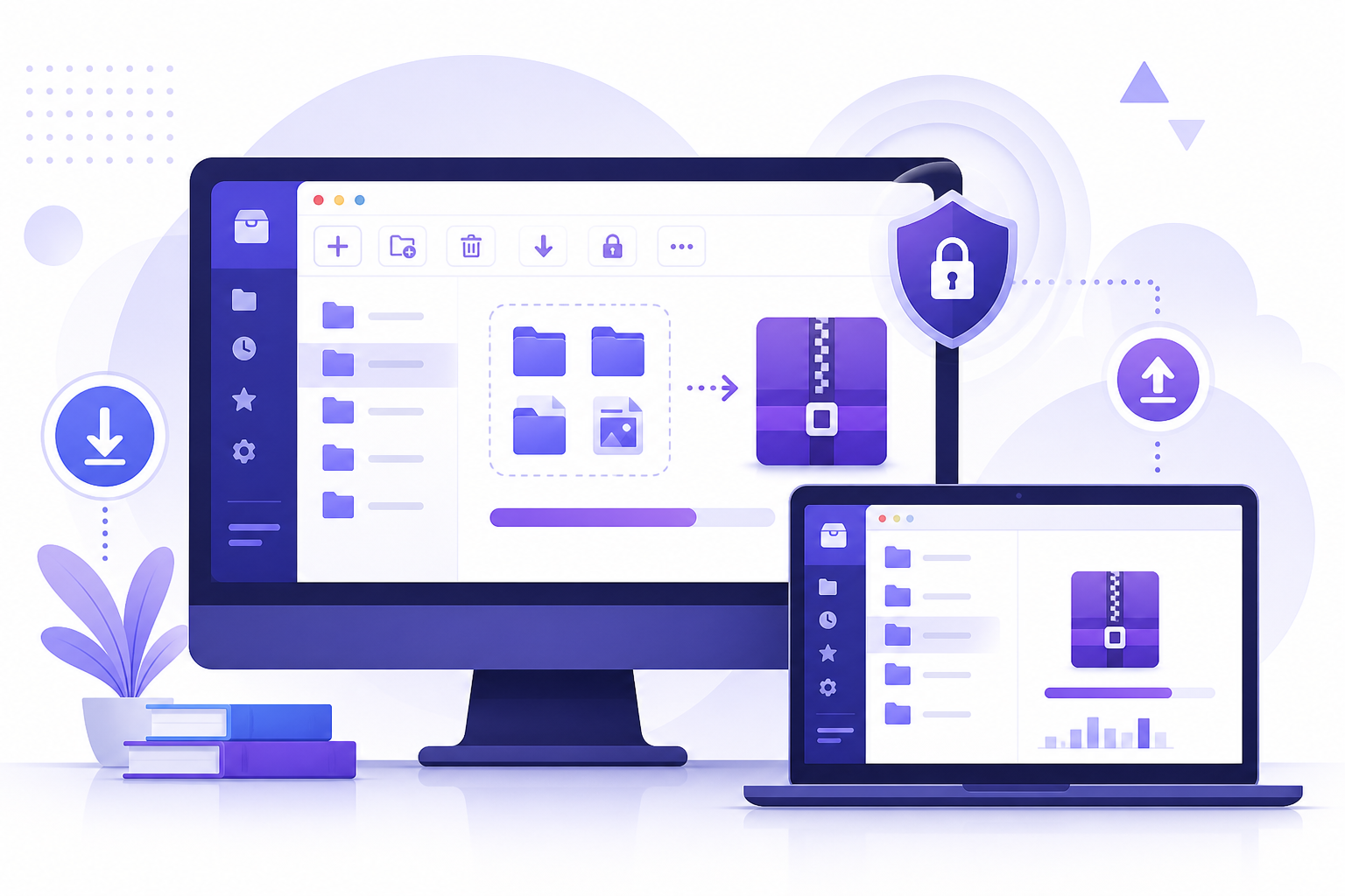 WinRAR 文件压缩解压软件界面